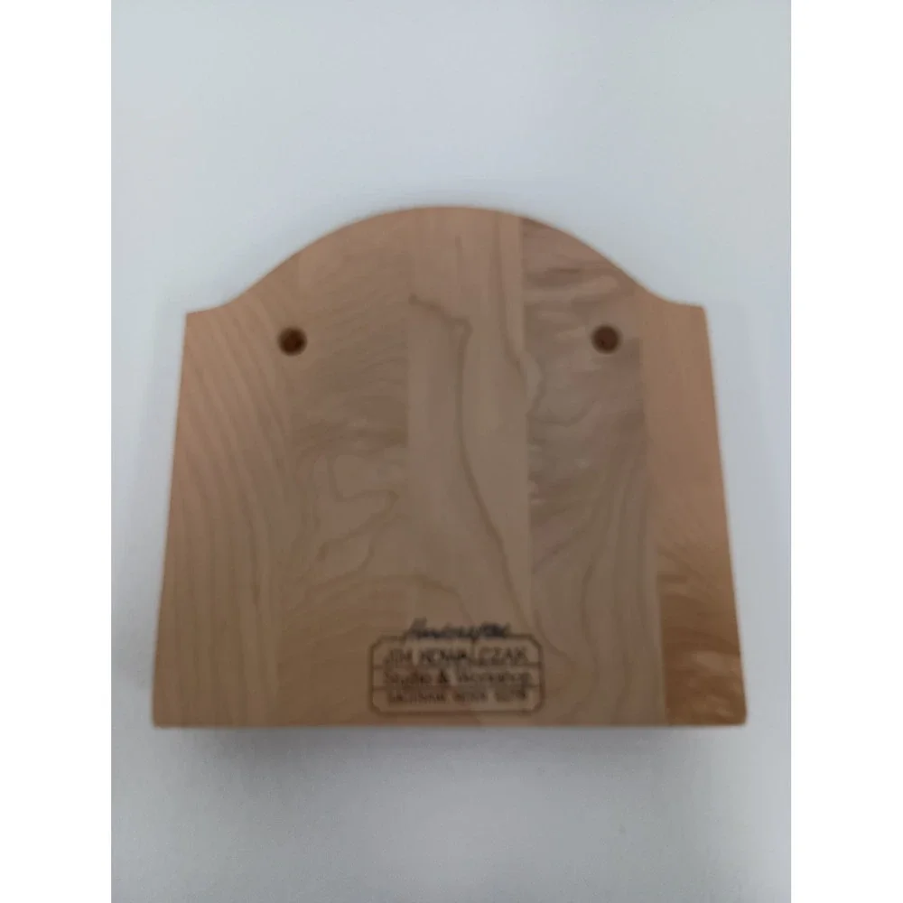 Vintage Loon Key Rack Wildlife Wood Hand Made Cabin Decor 1984 Jim Kowalczak